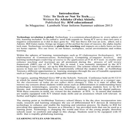 2 Tech or Not 2 Tech!!!