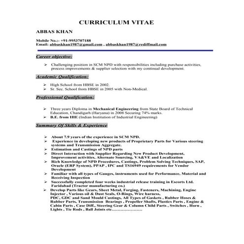 Resume - Altaf Ebrahim Dingankar | PDF