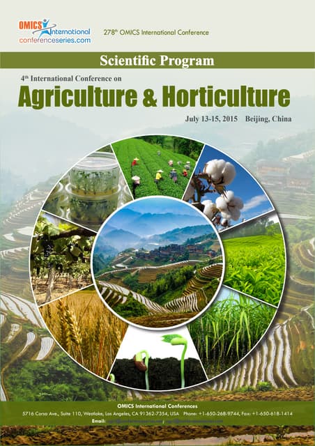 Agri 2015 Conference Agenda