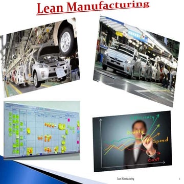 Lean Manufacturing - Toyota Production System