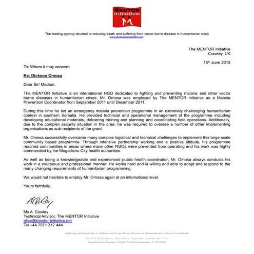 D Omosa recommendation letter MI