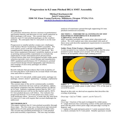 SMTA 2013 0.3 mm pitch kochanowski rev 6 published