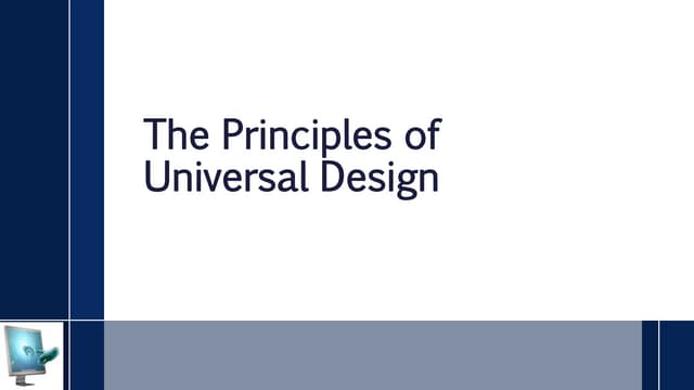 universal design principle