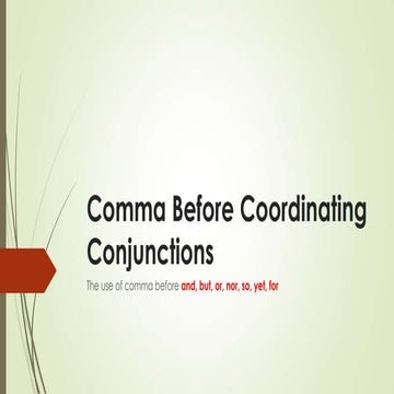 coordinating-conjunctions