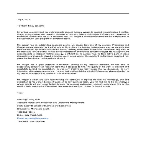 AndrewWagar-Letter of Recommendation-Research Assistant