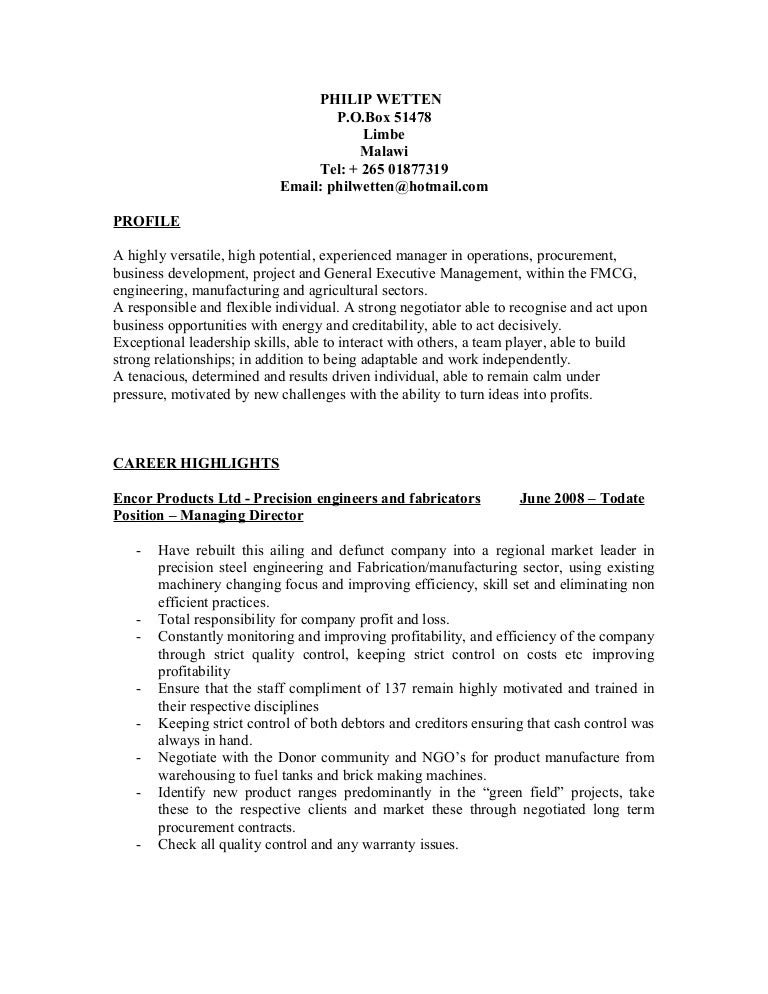 Curriculum vitae pw image