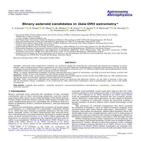 Binary asteroid candidates in Gaia DR3 astrometry
