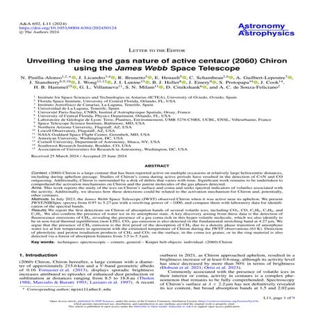 Unveiling the ice and gas nature of active centaur (2060) Chiron using the Ja...