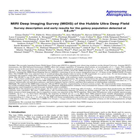 MIRIDeepImagingSurvey(MIDIS)oftheHubbleUltraDeepField