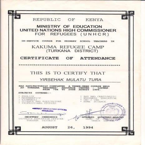 United Nations-Kenya teacher's inservice