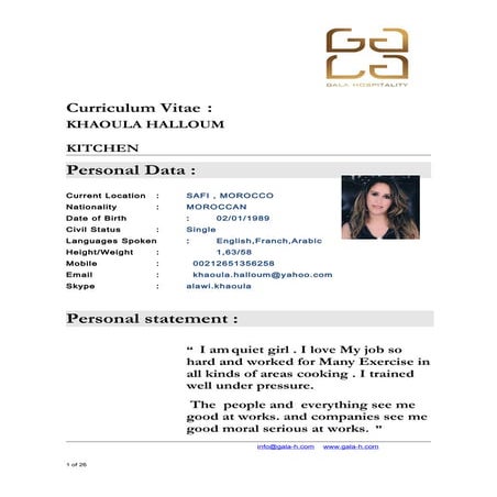 Cv KHAOULA- 2015Q | DOC