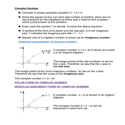 Complex Number From Jayant for TV