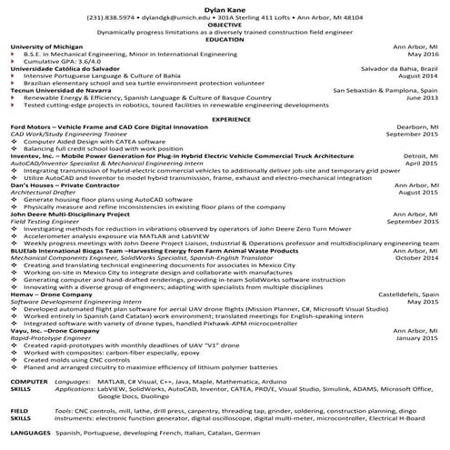 Construction Field Engineer_Resume_Dylan_Kane_2_pages