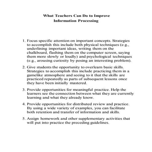 What Teachers Can Do to Improve