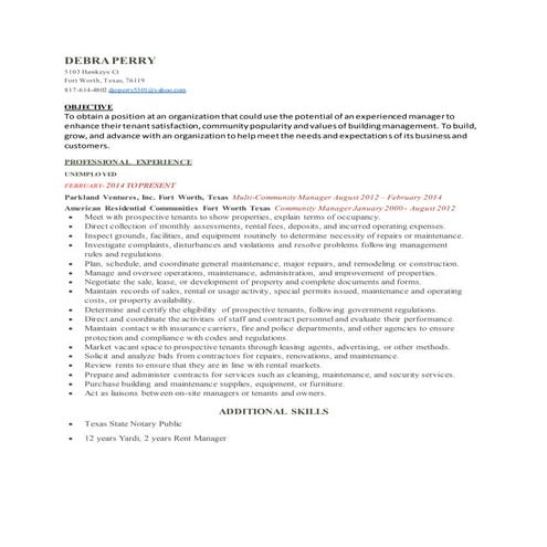 Role Of Property Managers | PDF