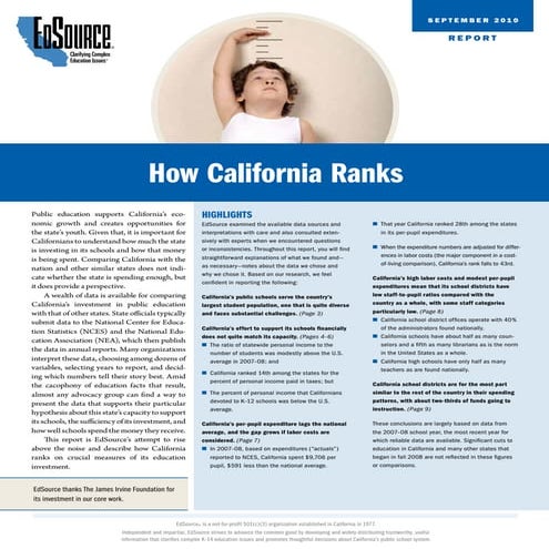 How California Ranks