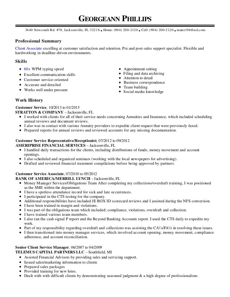 Merrill Lynch Registered Client Associate Job Description ...