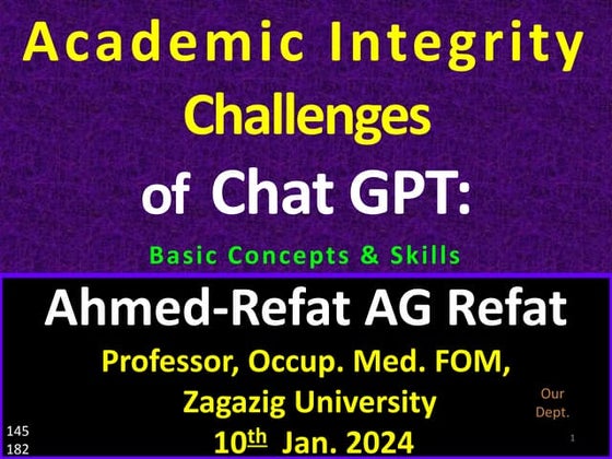 Academic Integrity and Gen AI -Basic Concepts and Skills