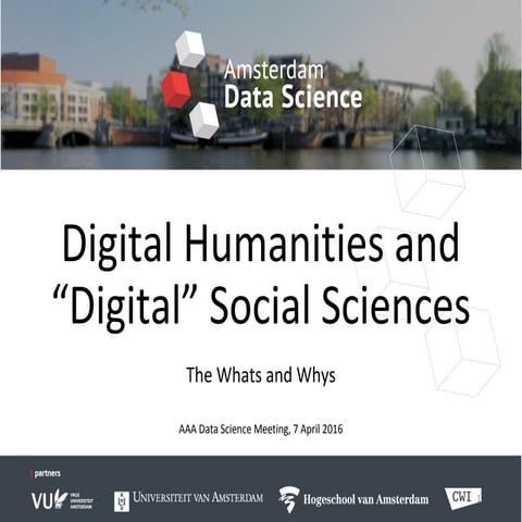 Digital Humanities and “Digital” Social Sciences