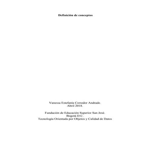 Definición de conceptos