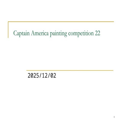 Captain america painting competition -- 22