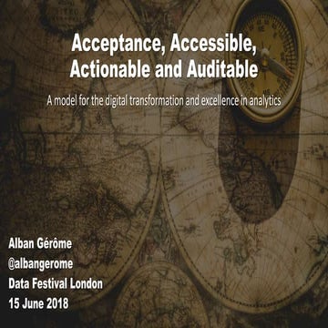 Acceptance, Accessible, Actionable and Auditable