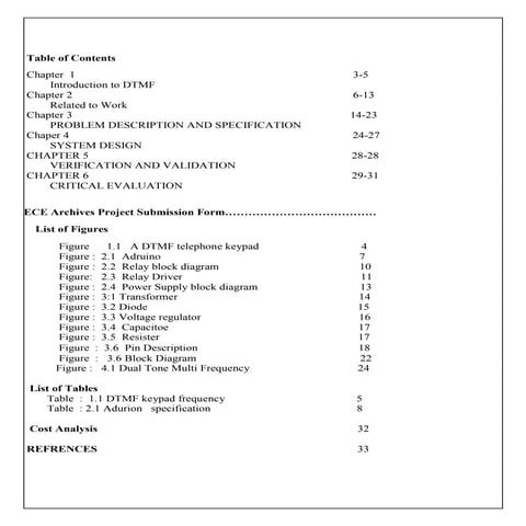 DTMF based home automation with ADRUINO