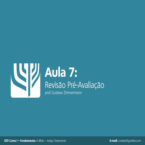 Aula 7 - Revisão Pré-Avaliação