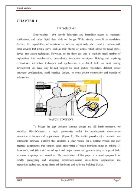 SMART WATCH REPORT