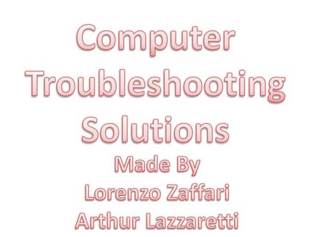 TroubleShooting Solutions
