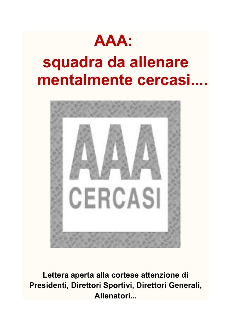 Lettera aperta del coach motivazionale Giancarlo Fornei a ...