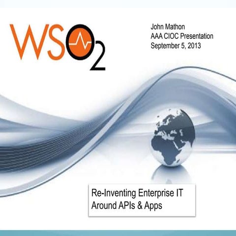 Re-Inventing Enterprise IT Around APIs & Apps