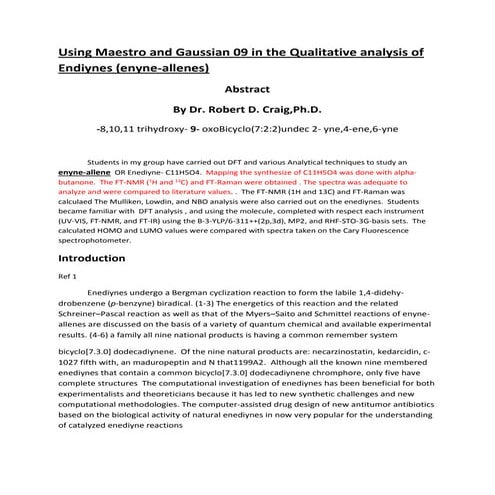 Aaa qualitative and  dft analysis of endiynes for isha slideshare