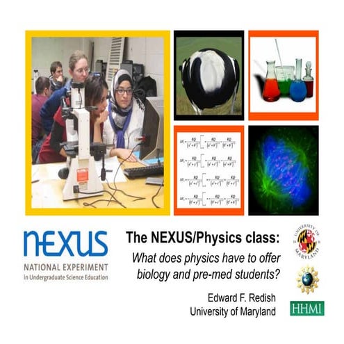 Aaas boston      The NEXUS/Physics class: What does physics have to offer bio...
