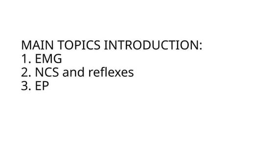 Electromyography | PDF