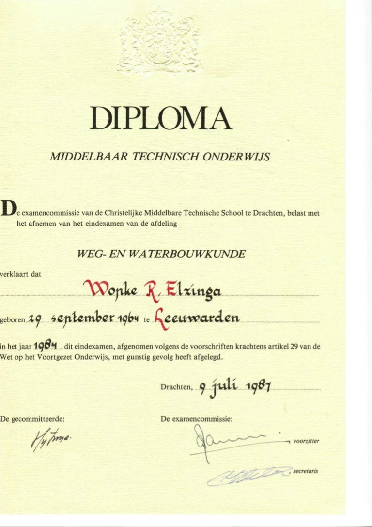 Diploma's