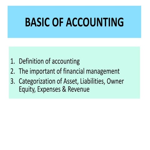 Aa basic accounting