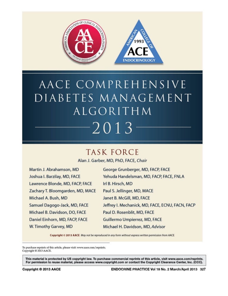 algoritmo aace 2020 para diabetes
