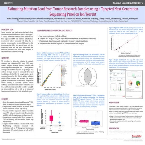 Estimating Mutation Load from Tumor Research Samples using a Targeted Next-Ge...