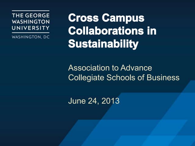 AACSB Cross Campus Collaborations