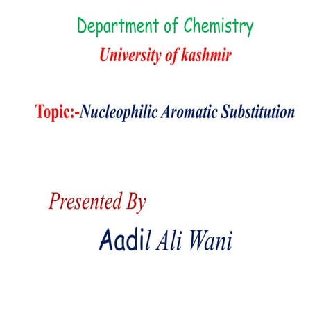 Nucleophilic Aromatic Substitution 1