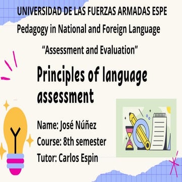 Principles of language assessment