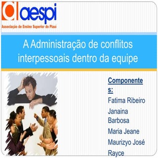 A administração de conflitos interp...