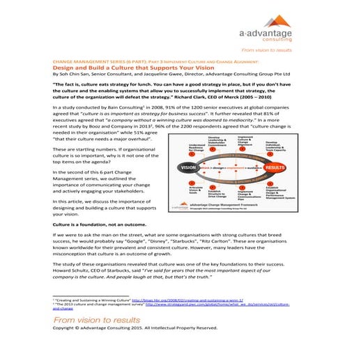 aAdvantage Consulting-Design and Build a Culture that Supports Your Vision