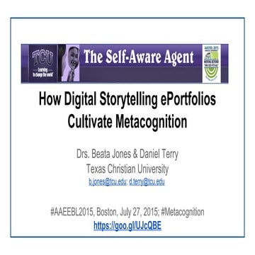 The Self-Aware Agent: How Digital Storytelling ePortfolios Cultivate Metacogn...