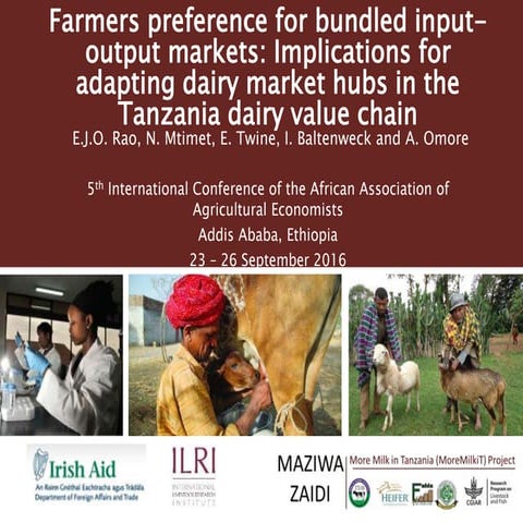 Farmers’ preference for bundled input-output markets: Implications for adapti...