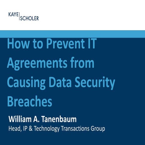 William A. Tanenbaum  Association of Benefit Administrators April 2015