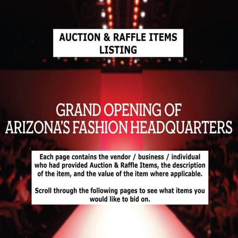 MMS Luminaria Gala Live Auction | PPTX