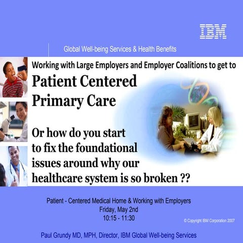 PCPCC on the Patient-Centered Medical Home