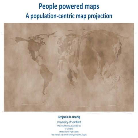 People powered maps: A population-centric map projection